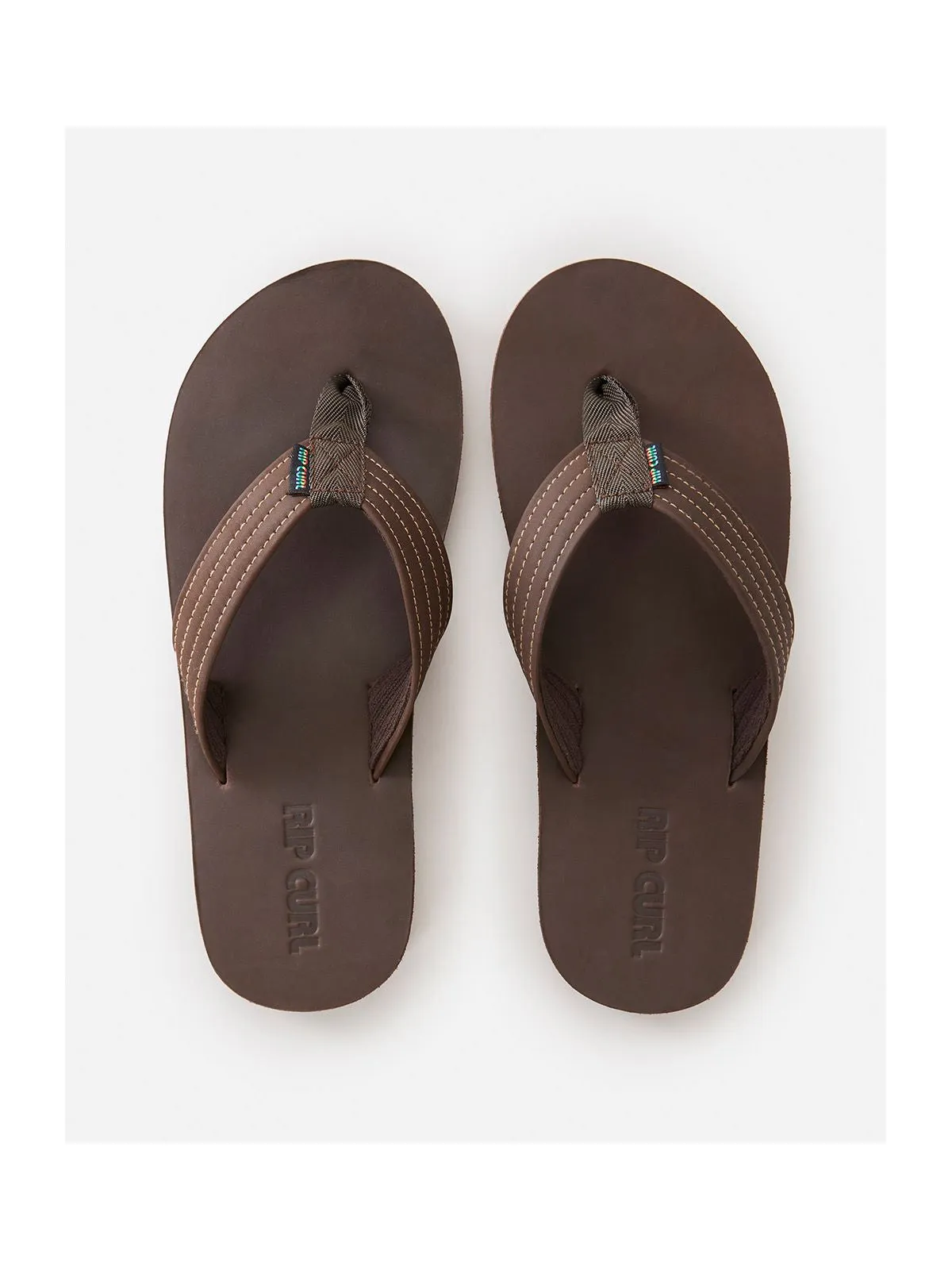 Klapki RIP CURL Revival Leather Open Toe brązowy