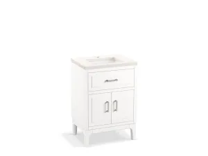 KOHLER K-33551-ASB Seer 24" bathroom vanity cabinet with sink and quartz top