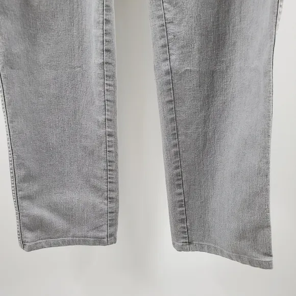 Lafayette 148 Gray Denim Boot Cut Jeans Stretchy 4