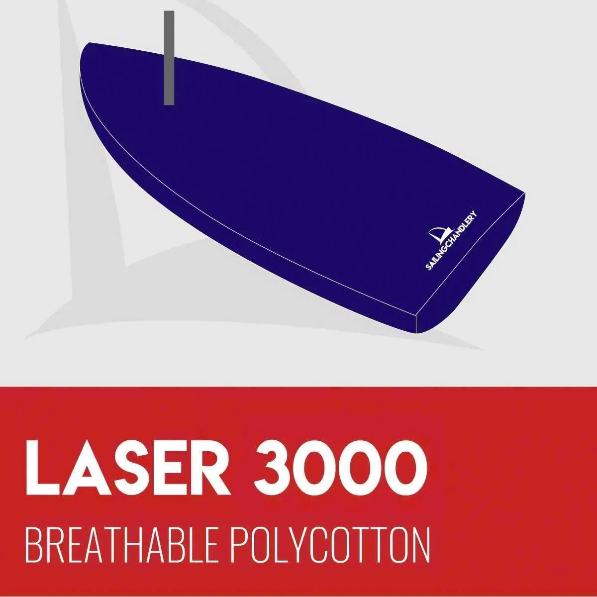 Laser 3000 Mast Up Boat Cover - Breathable Polycotton