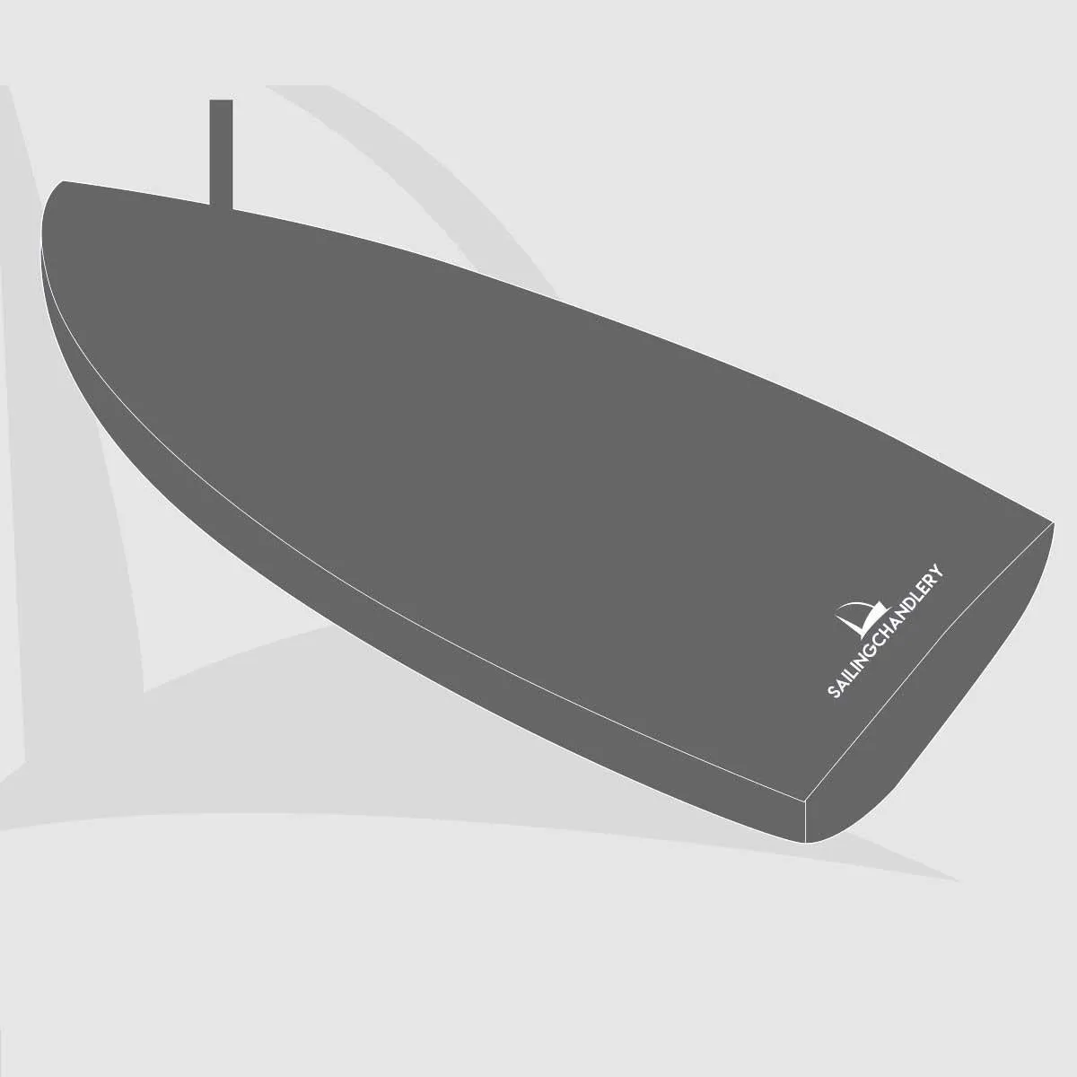 Laser Vago Flat Boat Cover - PVC Grey