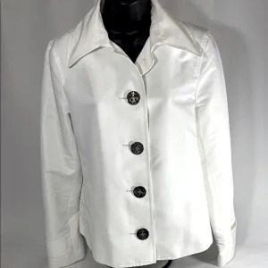 Lauren Ralph Lauren Elegant White Nautical Jacket