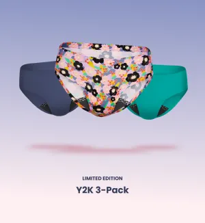 Leakproof UltraThin No-Show Underwear Bikini 3-Pack