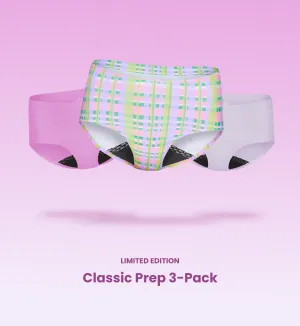 Leakproof UltraThin No-Show Underwear Boyshort 3-Pack (Kit Item