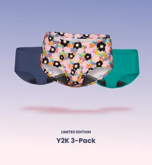 Leakproof UltraThin No-Show Underwear Boyshort 3-Pack