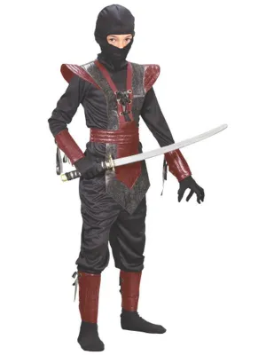 Leather Ninja Red Child Costume