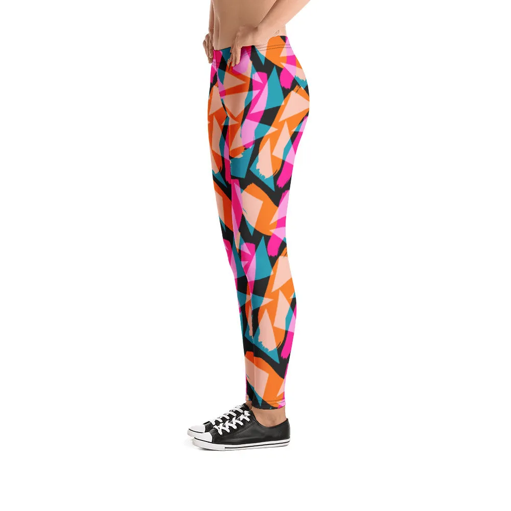 Leggings, Geometric Memphis Shadows