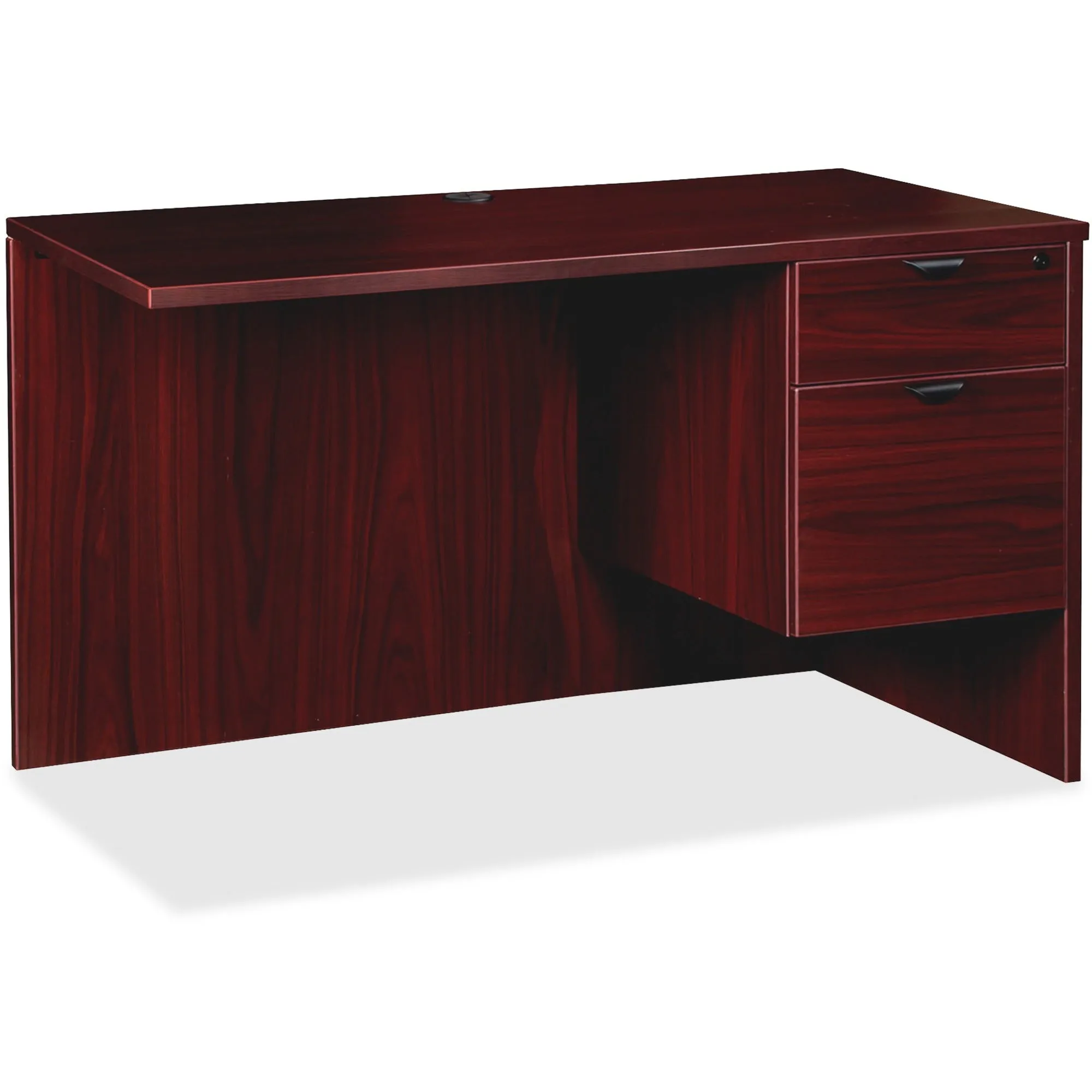 Lorell Prominence 2.0 Mahogany Laminate Box/File Right Return - 2-Drawer