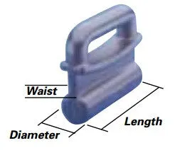 Low friction sail slide slug white plastic