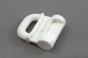 Low friction sail slide slug white plastic