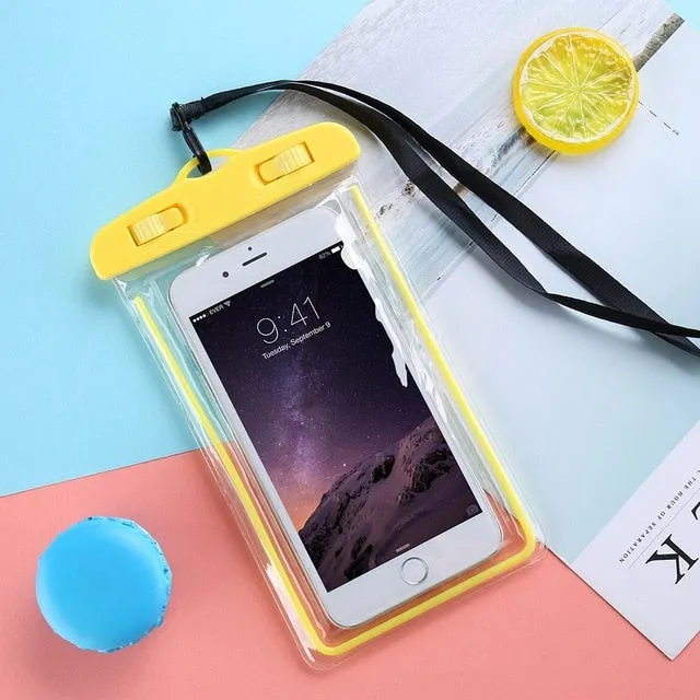 Luminous Waterproof Mobile Phone Case Pouch Bag For iPhone and Samsung