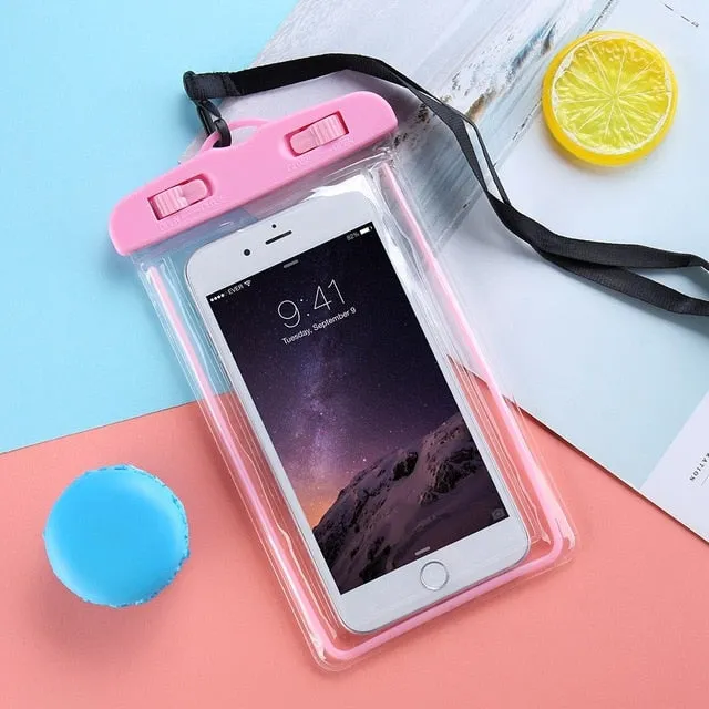 Luminous Waterproof Mobile Phone Case Pouch Bag For iPhone and Samsung