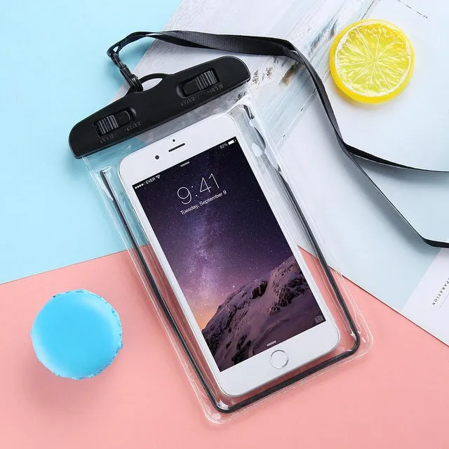 Luminous Waterproof Mobile Phone Case Pouch Bag For iPhone and Samsung