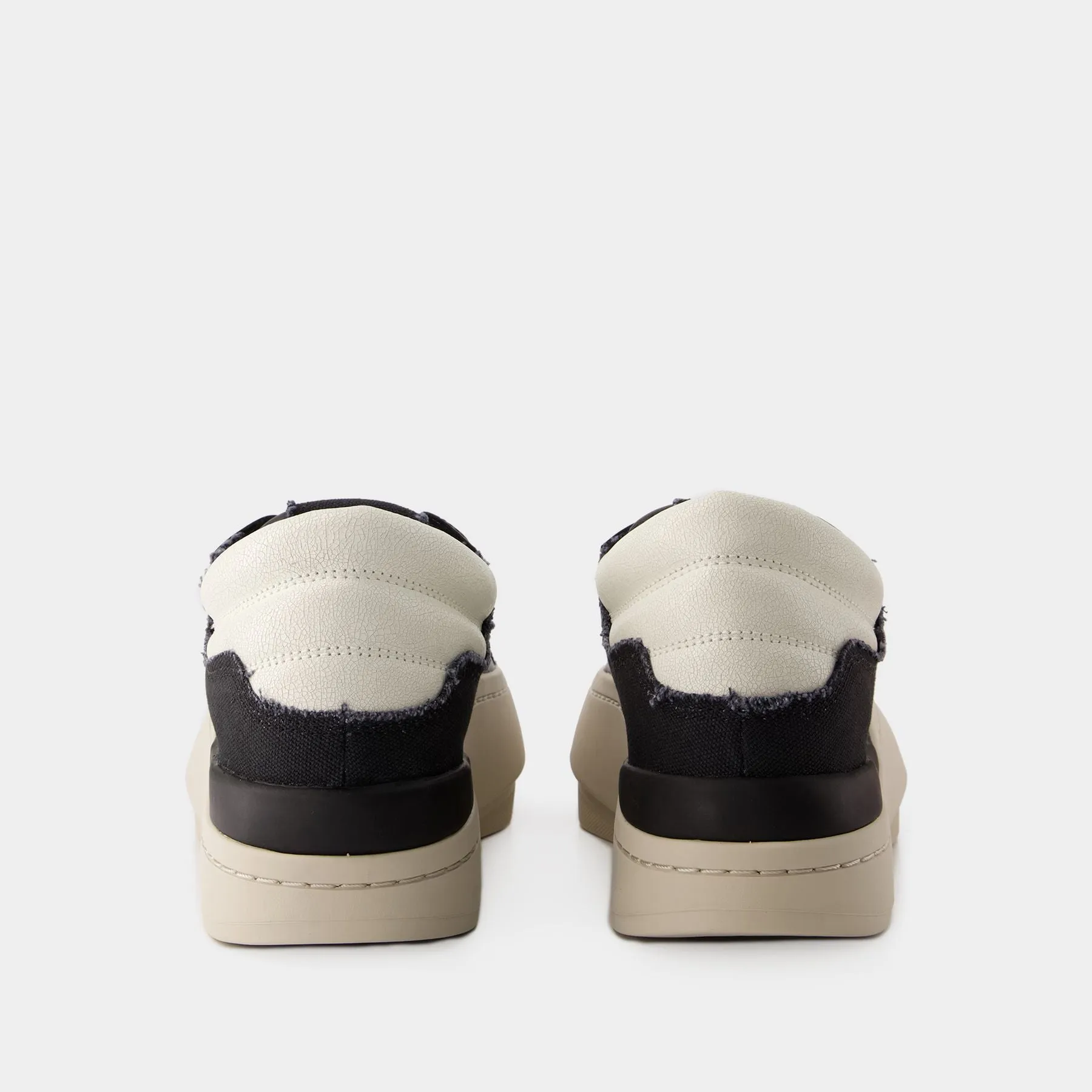 Lux Bball Low Sneakers - Y-3 - Leather - Black/Brown/White