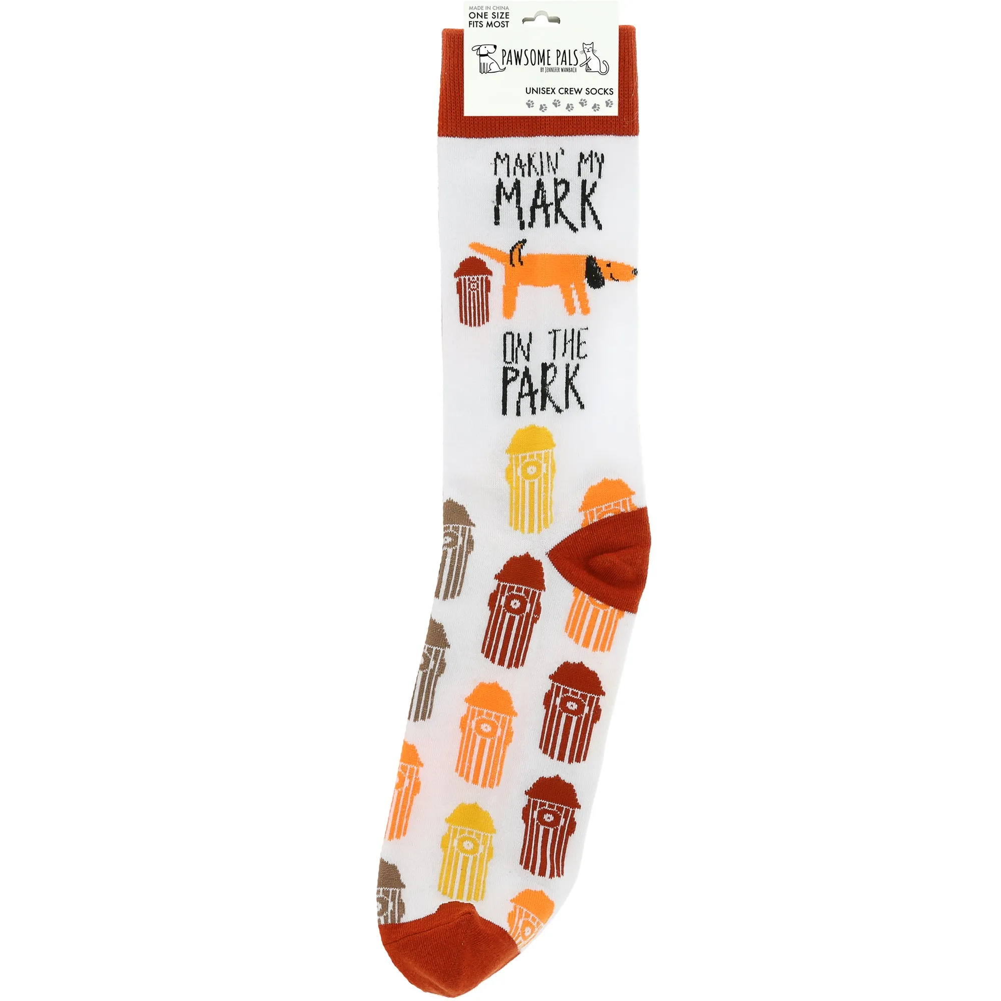 Mark on the Park Unisex Crew Socks Size: