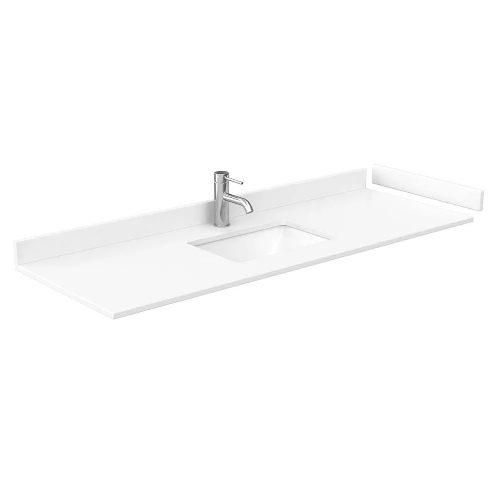 Maroni 60 Inch Single Bathroom Vanity in Light Straw