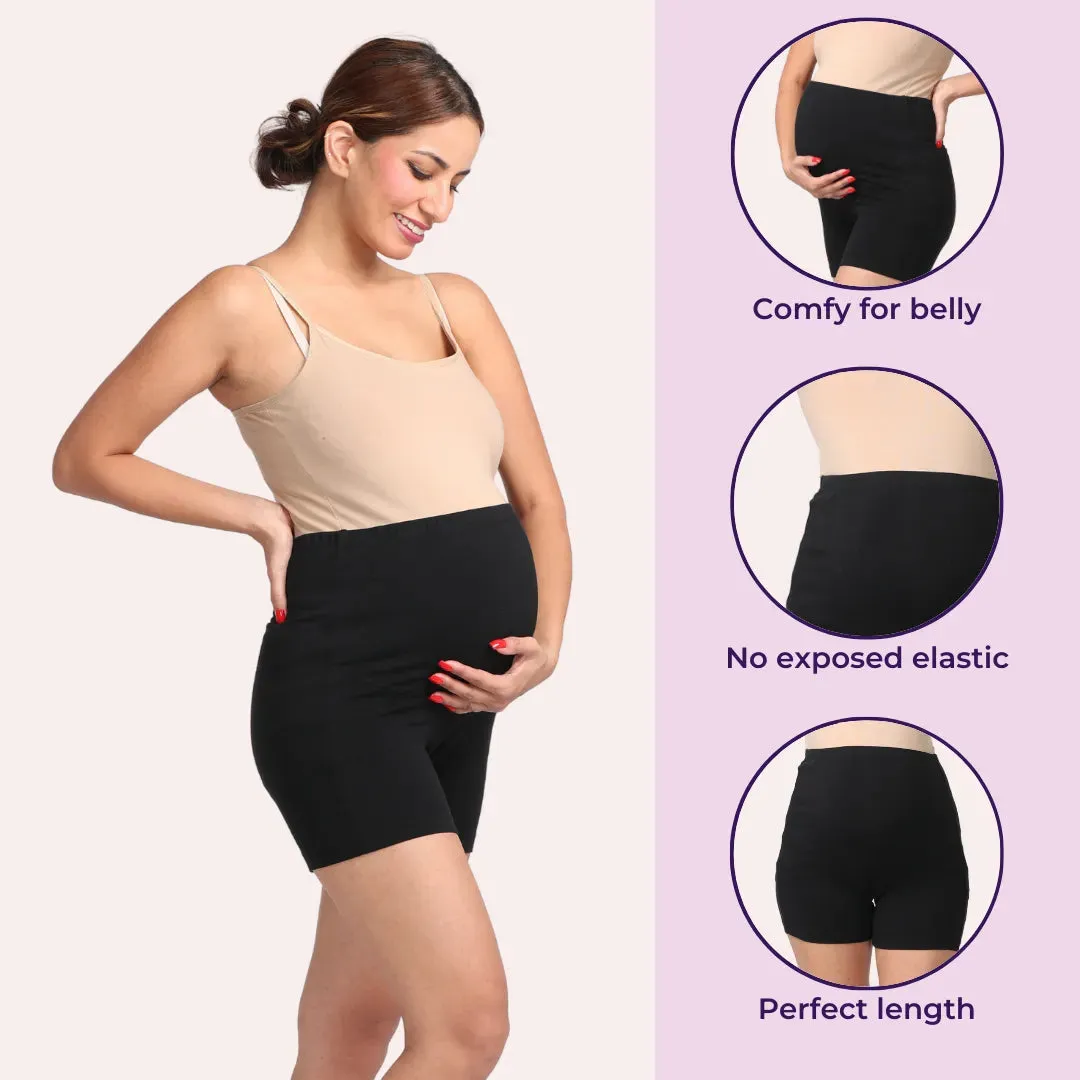 Maternity Undershorts | Fits Mid Thigh | Supports Bump