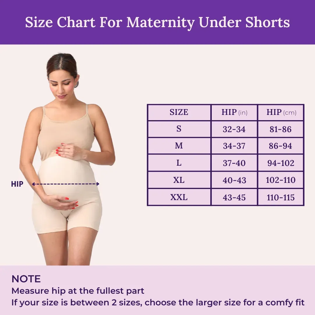 Maternity Undershorts | Fits Mid Thigh | Supports Bump