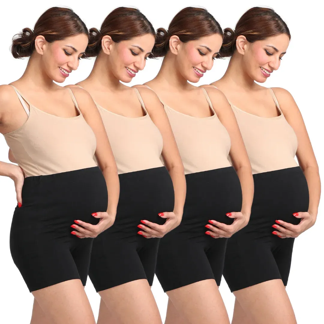 Maternity Undershorts | Mid Thigh Length | Chafe Free | 4-Pack