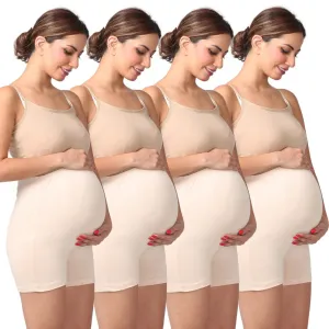 Maternity Undershorts | Mid Thigh Length | Chafe Free | 4-Pack