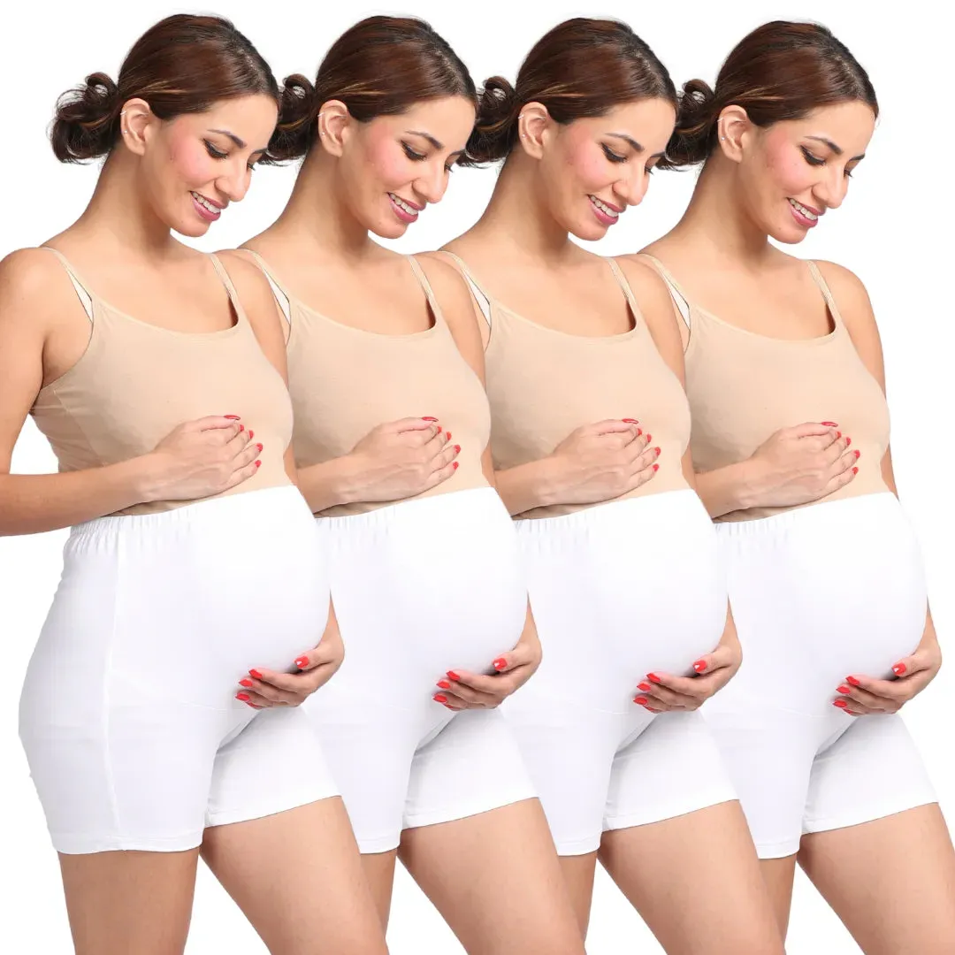 Maternity Undershorts | Mid Thigh Length | Chafe Free | 4-Pack