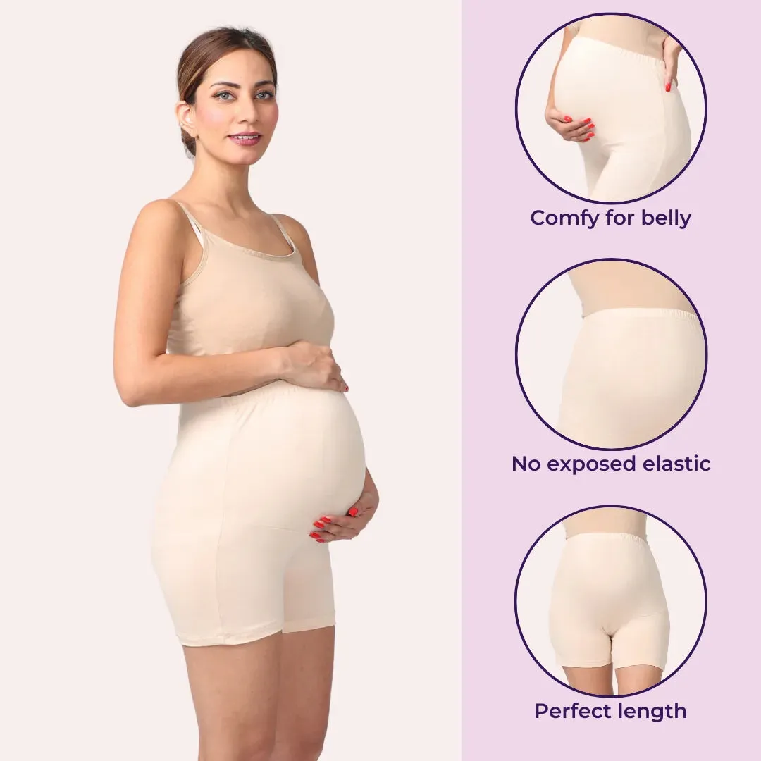 Maternity Undershorts | Mid Thigh Length | Chafe Free | 4-Pack