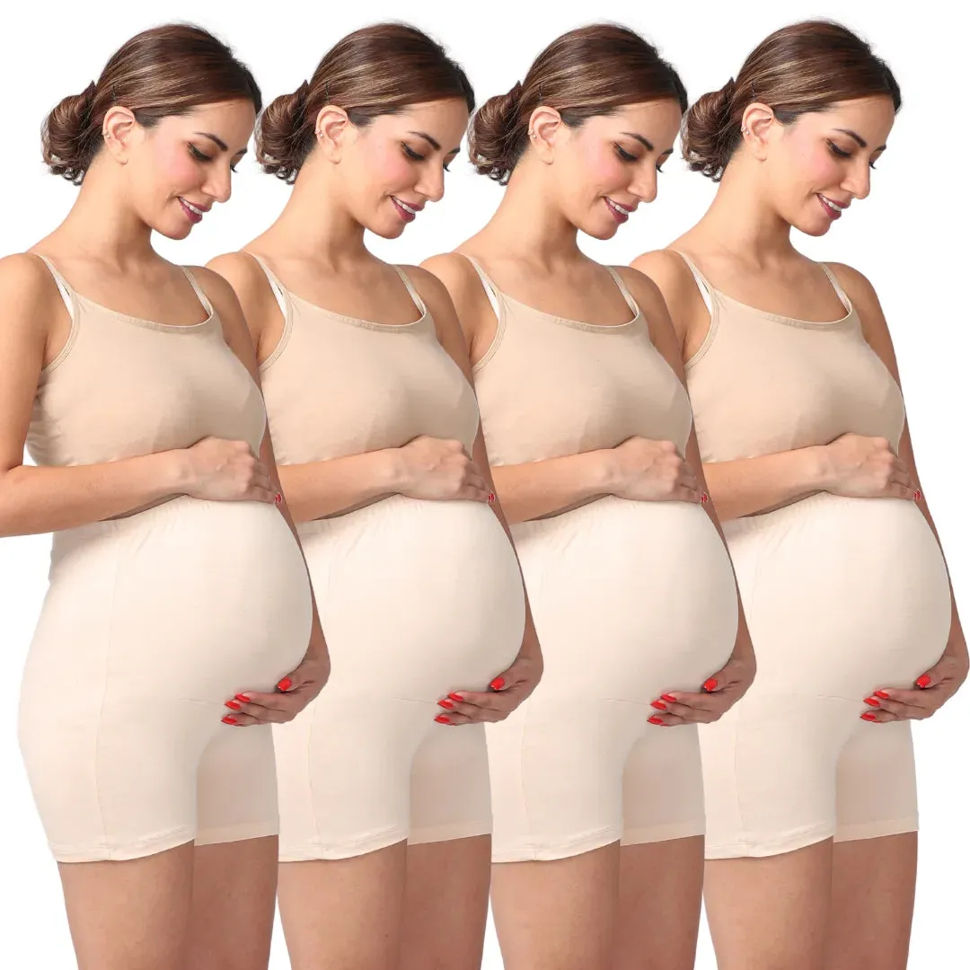 Maternity Undershorts | Mid Thigh Length | Chafe Free | 4-Pack