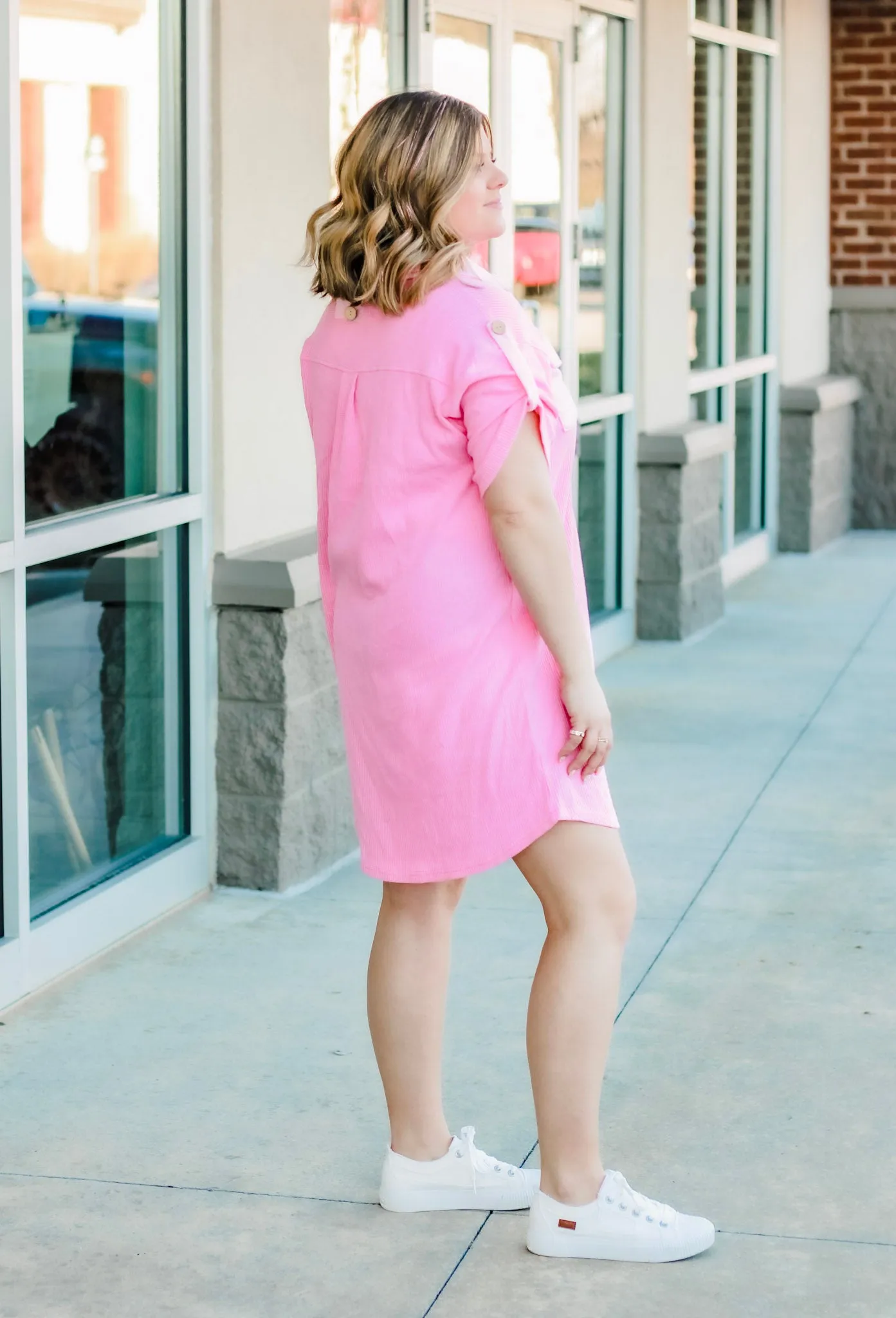 Meet Your Match Dress in Pink