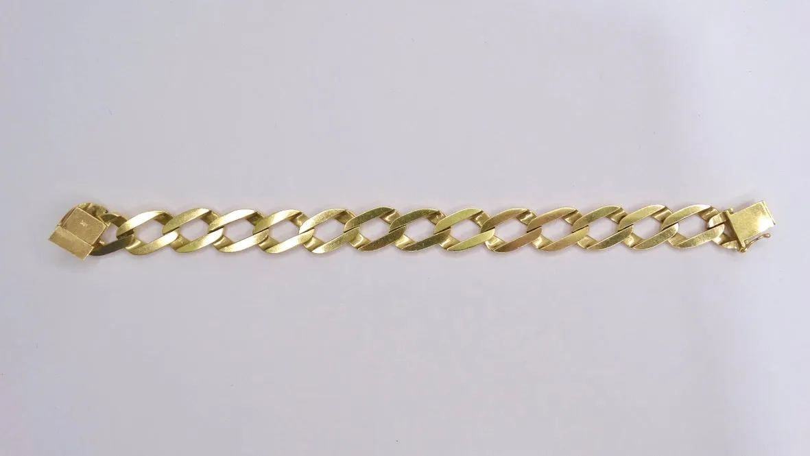Miami Cuban Link 14k Solid Yellow Gold Bracelet