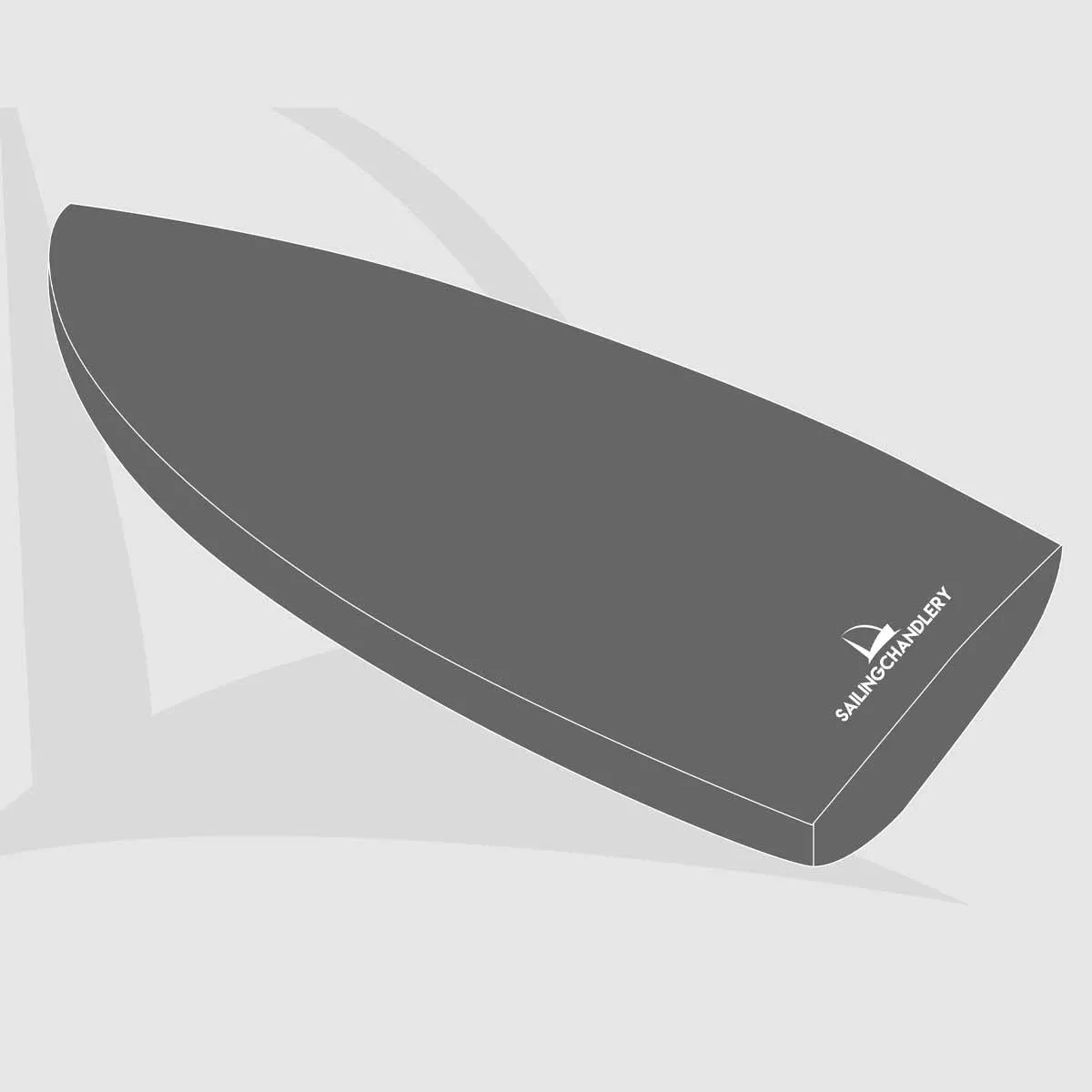 Mirror Boat Cover - PVC Grey - Mast Down