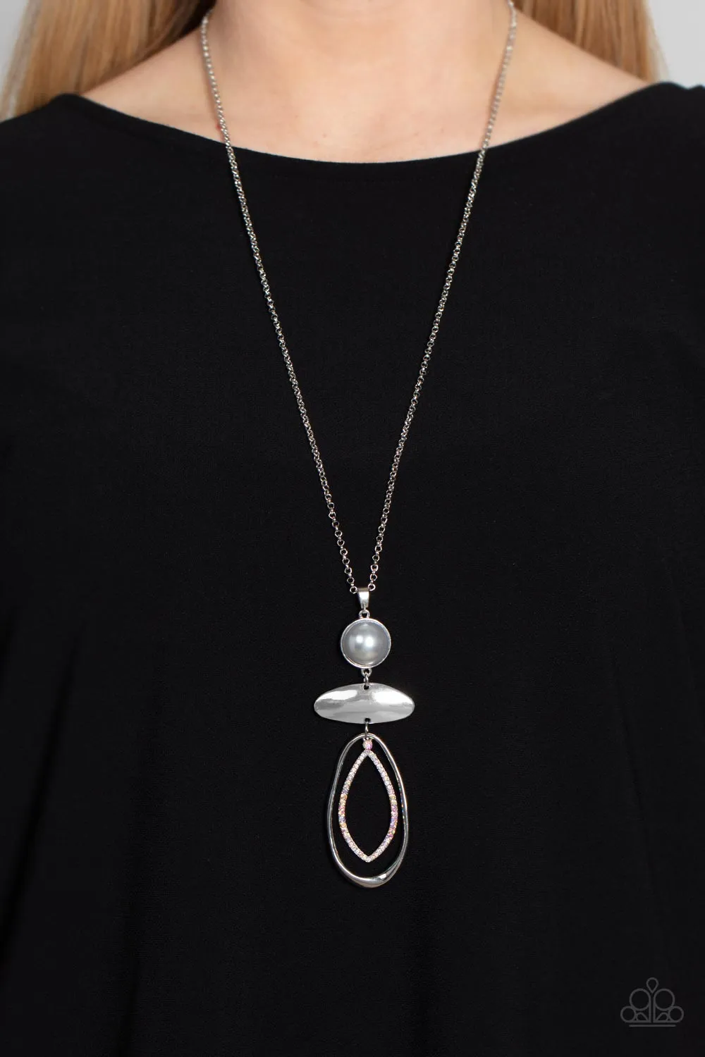 Modern Day Demure - Silver Necklace