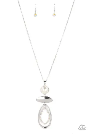 Modern Day Demure - White Necklace