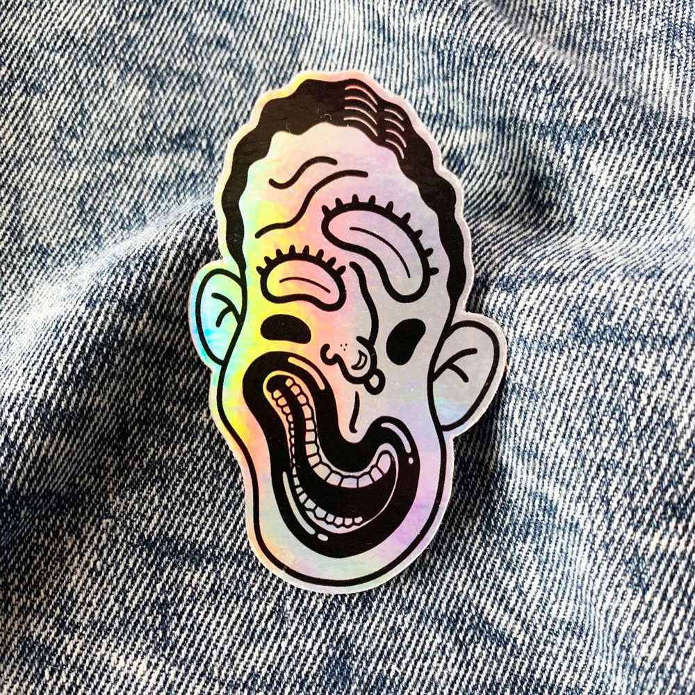 Mr. Squiggly Holographic Sticker