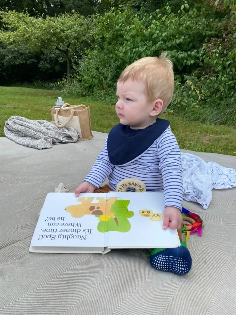 Navy Waterproof Dribble Bib