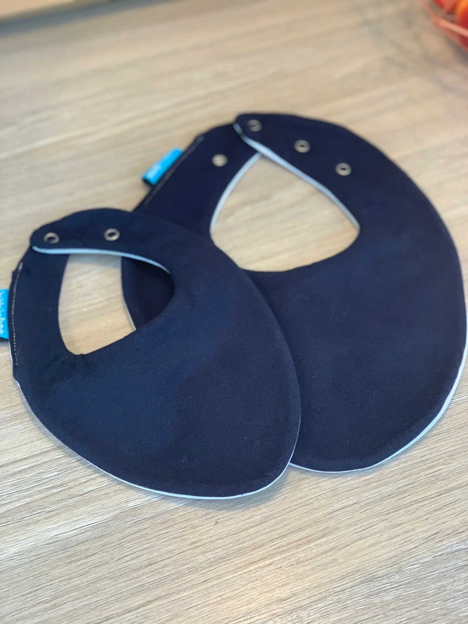 Navy Waterproof Dribble Bib
