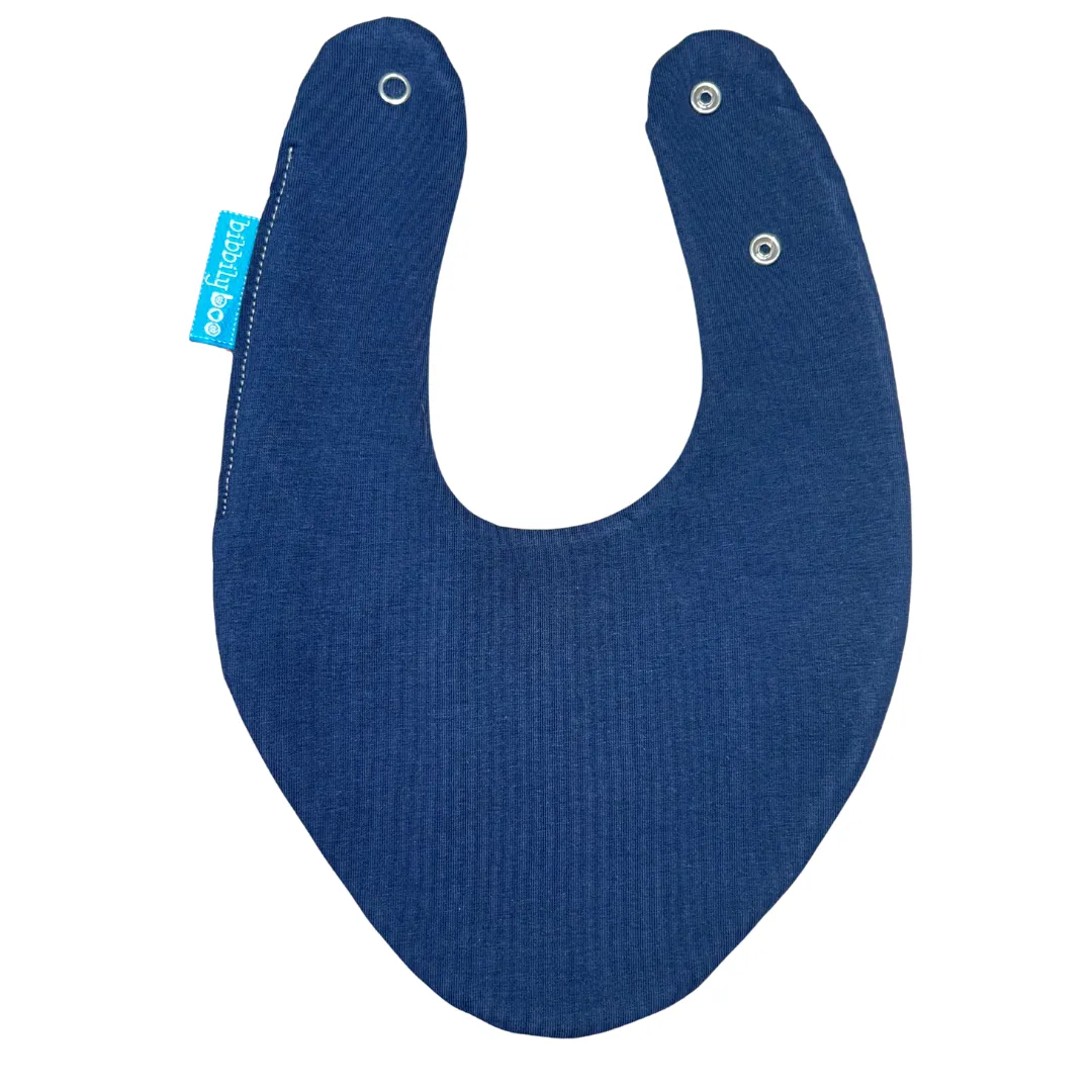 Navy Waterproof Dribble Bib
