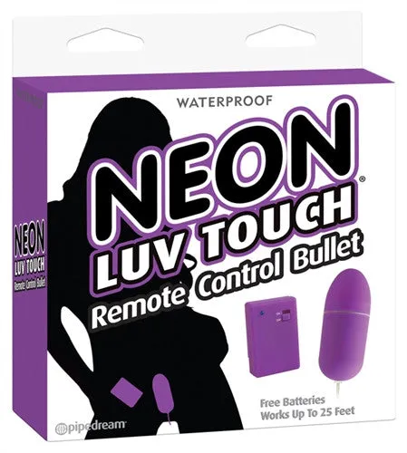 Neon Luv Touch Remote Control Bullet - Purple