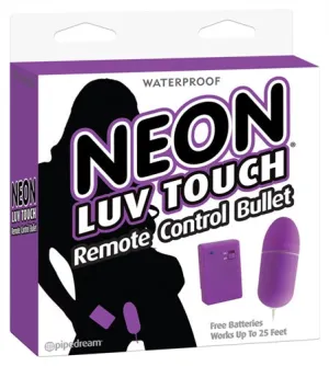 Neon Luv Touch Remote Control Bullet - Purple