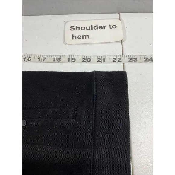 NEW Liverpool Jeans Company Black Powerflex Knit Denim Moto Jacket Sz L