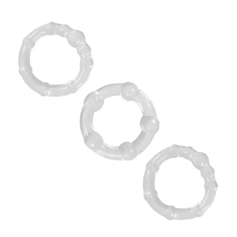 Ns Novelties Renegade Clear Stretchy Cock Love Rings