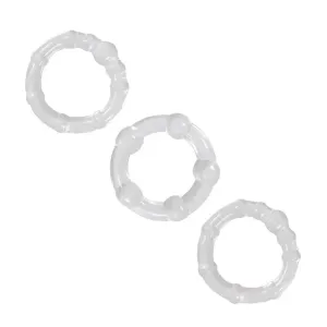 Ns Novelties Renegade Clear Stretchy Cock Love Rings