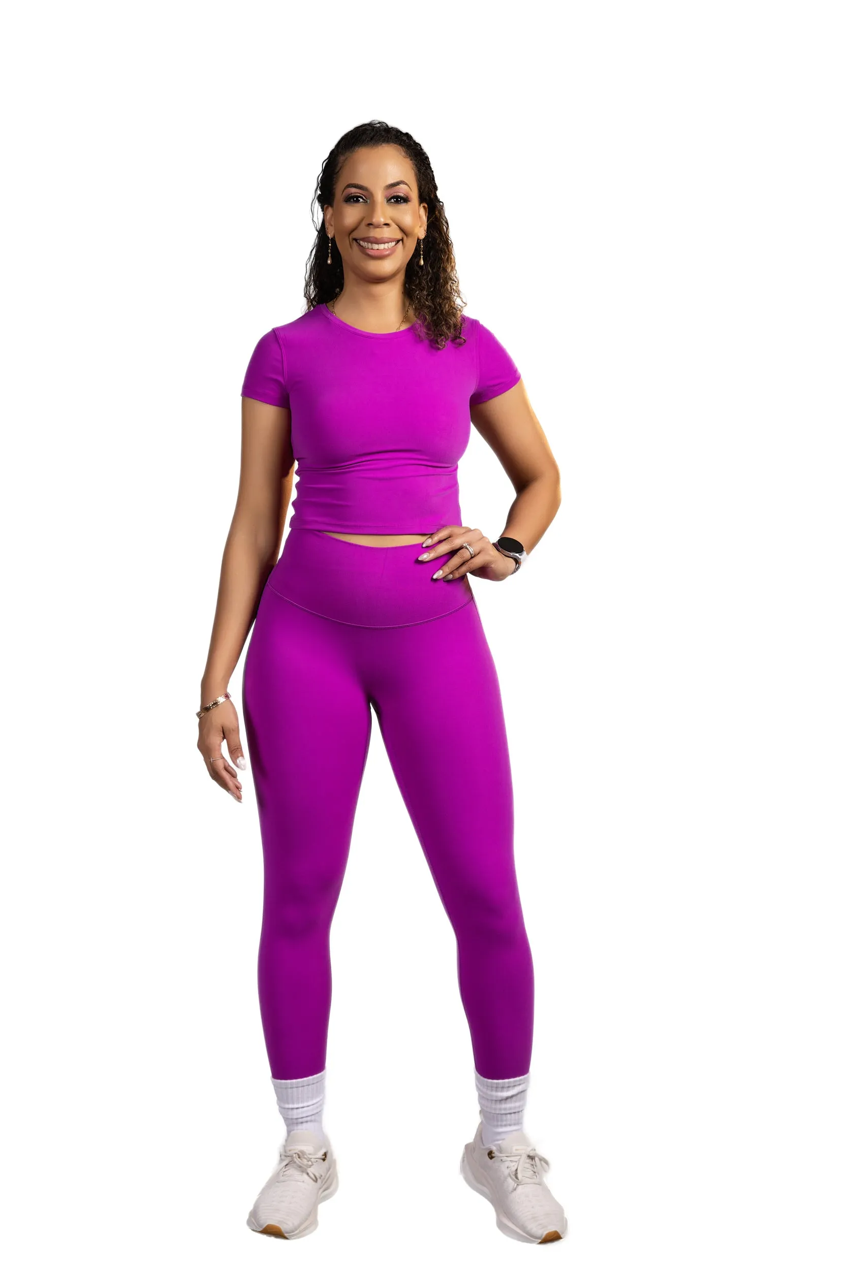 Orchid crop top - purple