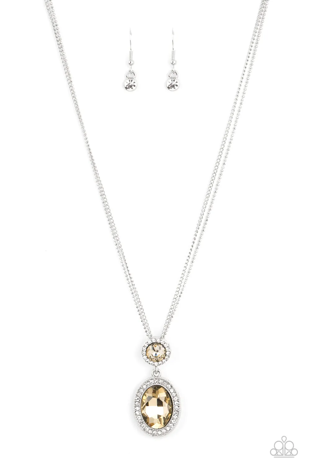 Paparazzi Castle Diamonds - Brown Necklace