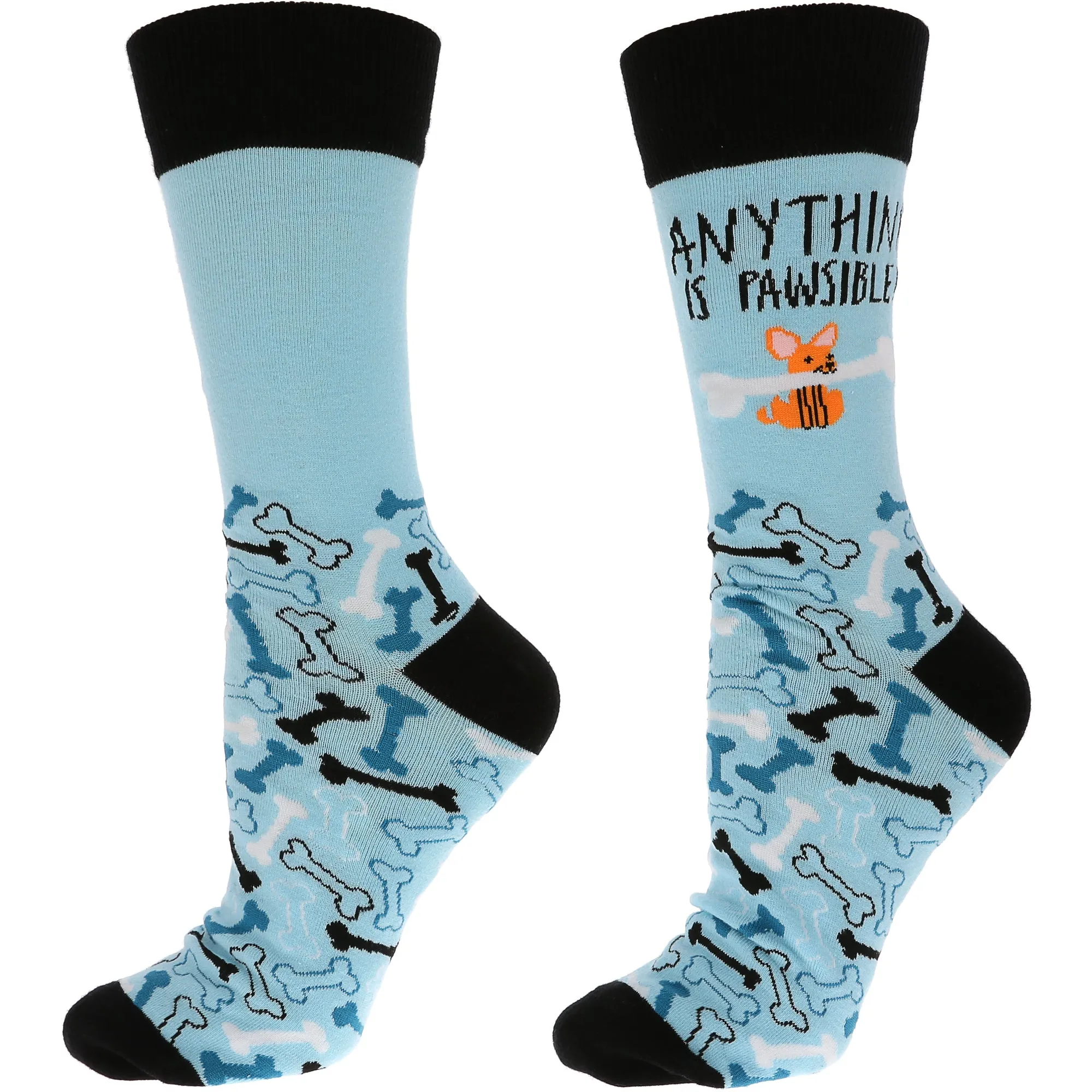 Pawsible Unisex Crew Socks Size:
