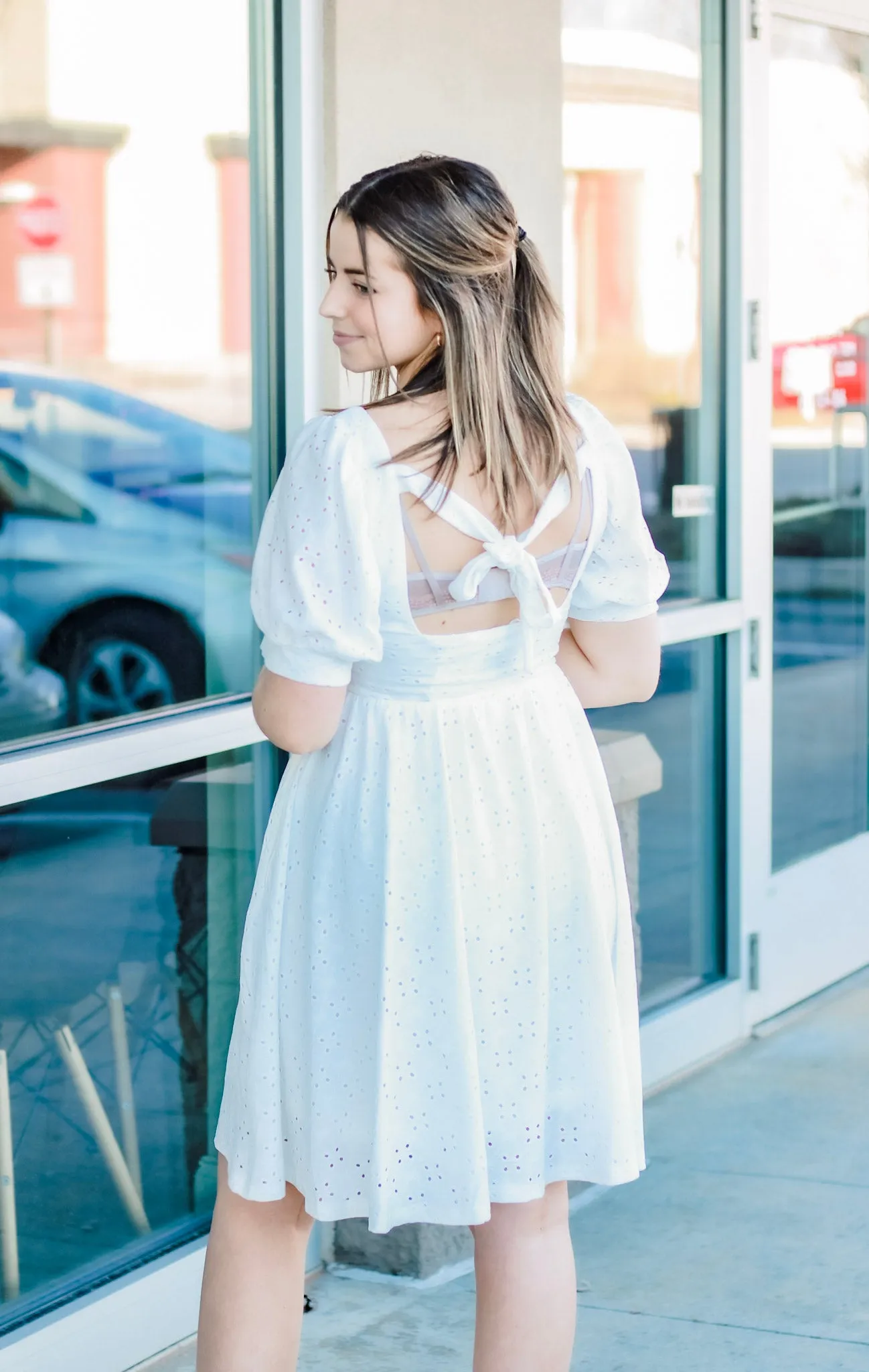 Petal to the Metal Floral Dress in White