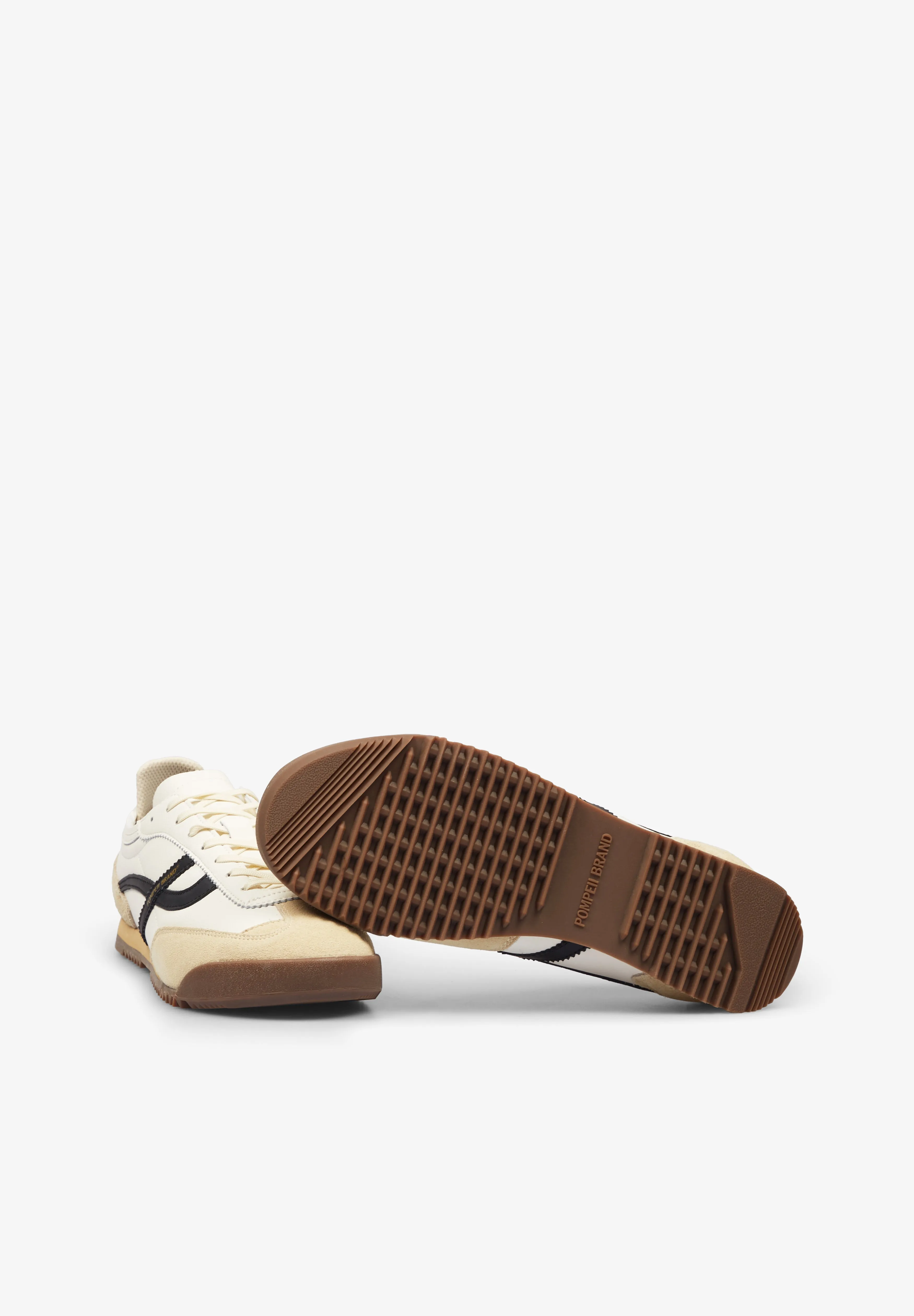 POMPEII BRAND | KITE LEATHER ECRU BLACK