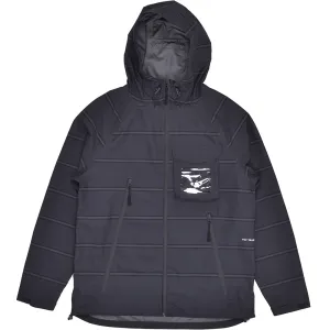 Pop Trading Company Striped Oracle Jacket Anthracite/Black