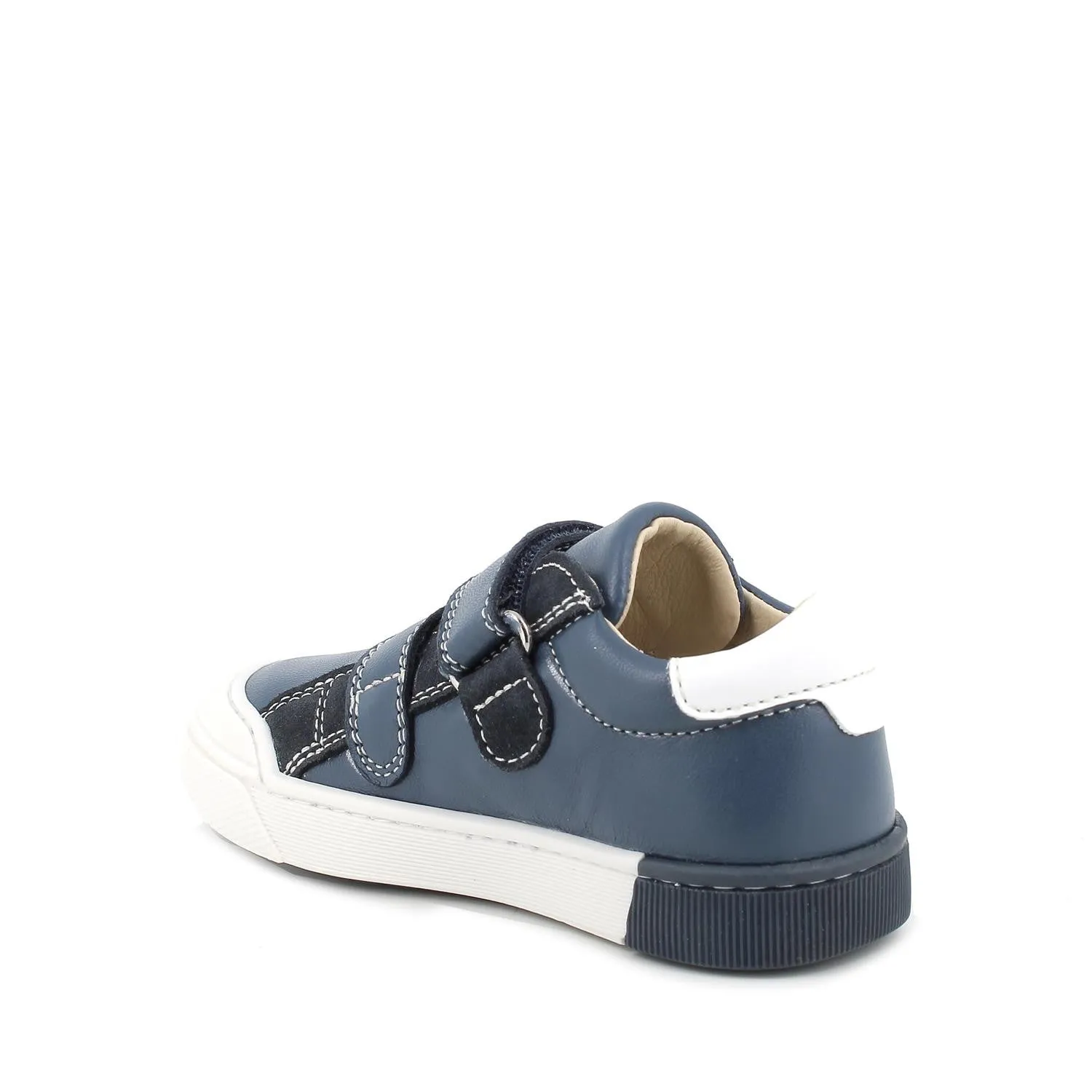 Primigi Tom - Navy Leather Riptape Shoe