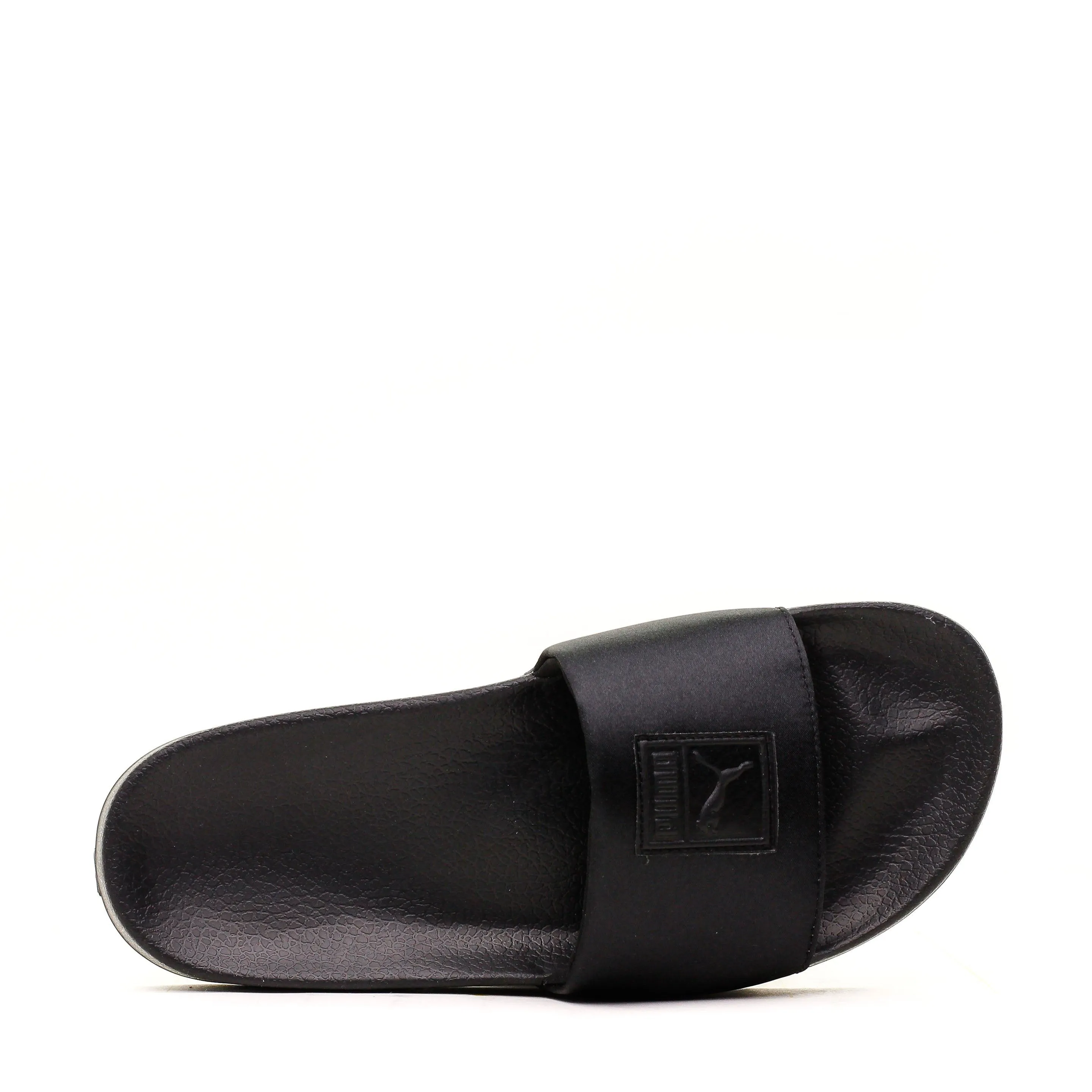 PUMA LEADCAT SATIN PUMA BLACK WOMEN SANDAL SLIDES 365338-01 ***