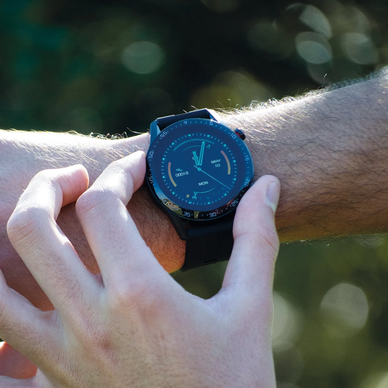 Reloj Smartwatch Lhotse RD9 Dark Silver Negro